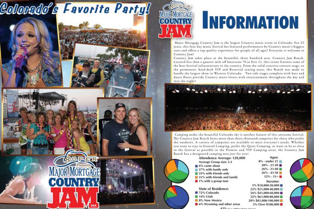 Program Booklet Printing: Spotlight on Country Jam Festival