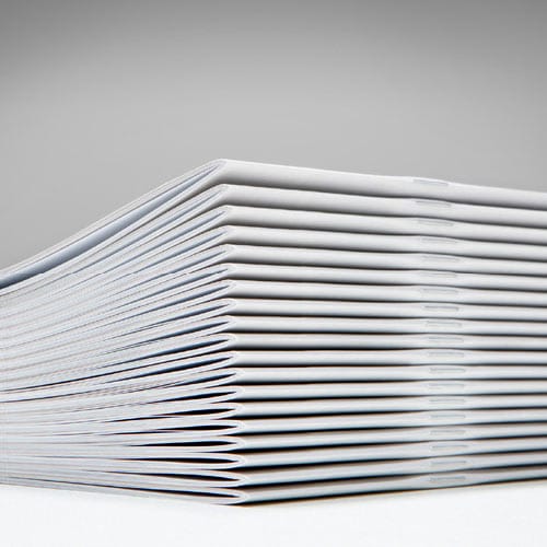 Saddle stitch printing